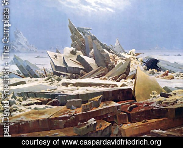 Caspar David Friedrich - Polar sea (The destroyed hope)