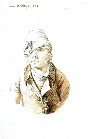 Caspar David Friedrich - Self-Portrait with Cap and Sighting Eye-Shield