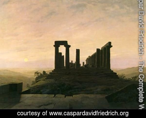 Caspar David Friedrich - Temple in Agrient