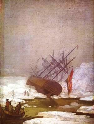 Caspar David Friedrich - Wreck in the polar sea