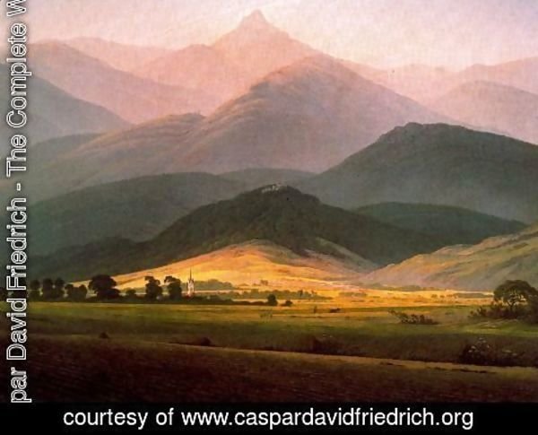 Caspar David Friedrich - Landscape in the Riessengebirge