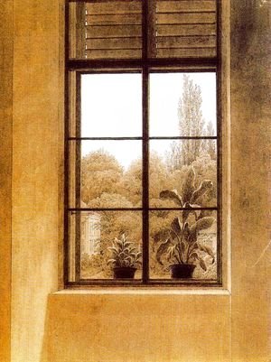 Caspar David Friedrich - Window and Garden