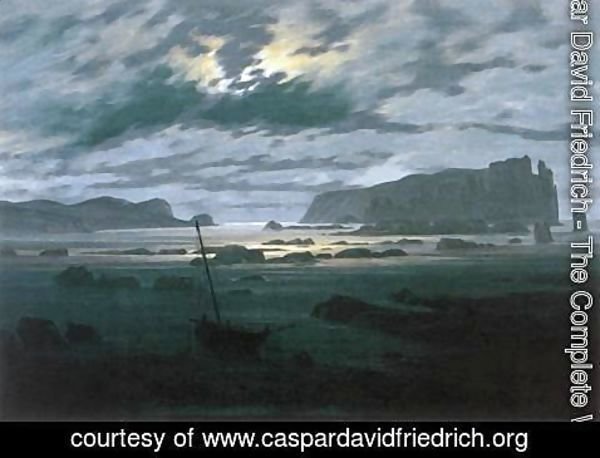 Caspar David Friedrich - The North Sea in Moonlight
