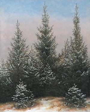 Caspar David Friedrich - Fir Trees in the Snow