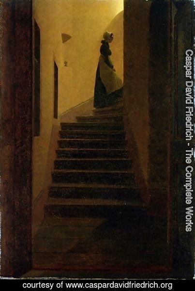 Caspar David Friedrich - Woman on the stairs