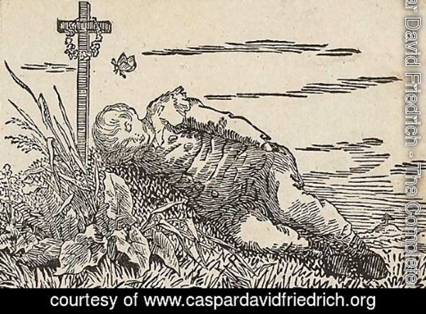 Caspar David Friedrich - Boy sleeping on a grave