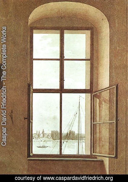 Caspar David Friedrich - View from the Painter's Studio 1805-06