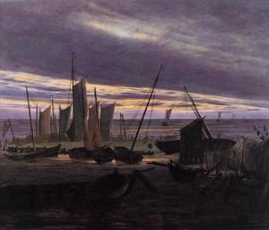 Boats in the Harbour at Evening c. 1828
