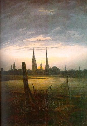 Caspar David Friedrich - City at Moonrise 1817