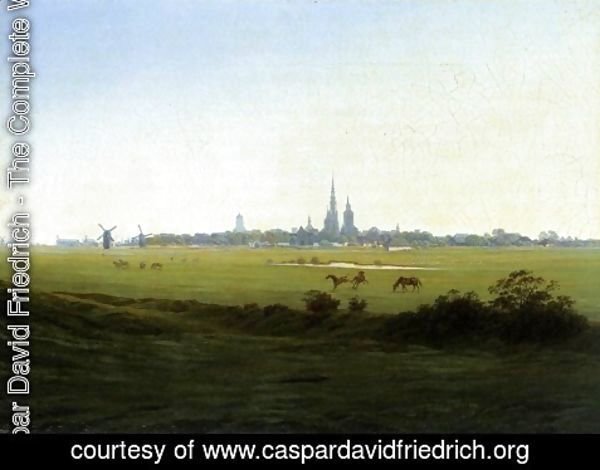 Caspar David Friedrich - Meadows near Greifswald c. 1822