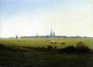 Caspar David Friedrich - Meadows near Greifswald c. 1822