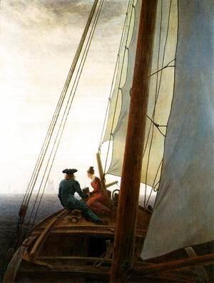 Caspar David Friedrich - On the Sailing Boat c. 1819
