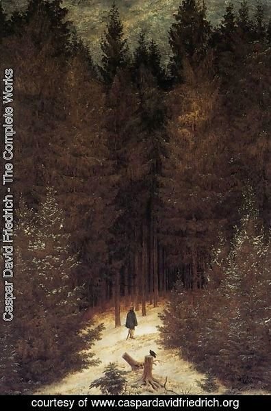 Caspar David Friedrich - The Chasseur in the Forest 1814