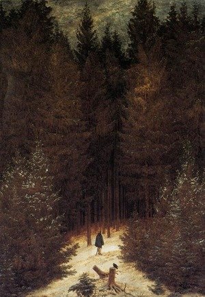 Caspar David Friedrich - The Chasseur in the Forest 1814