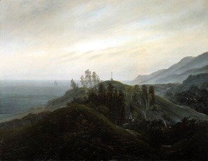 Caspar David Friedrich - View of the Baltic 1820-25