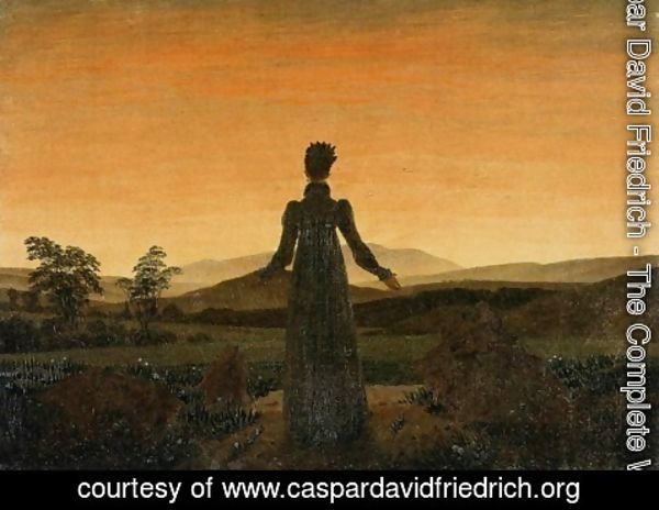 Caspar David Friedrich - Woman before the Rising Sun (Woman before the Setting Sun) 1818-20