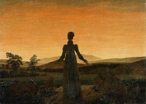 Caspar David Friedrich - Woman before the Rising Sun (Woman before the Setting Sun) 1818-20