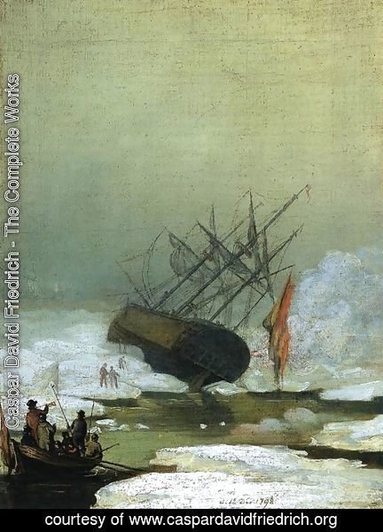 Caspar David Friedrich - Wreck in the Sea of Ice 1798