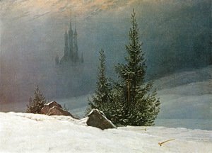 Winter Landscape with Church (2) 1811