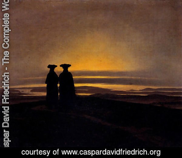 Caspar David Friedrich - Sunset (Brothers)