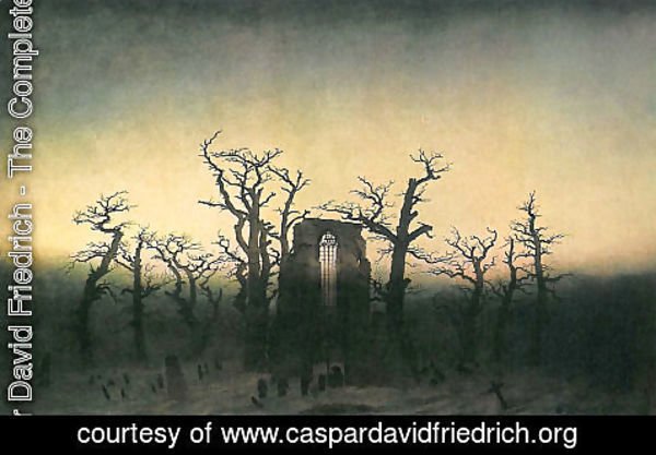 Caspar David Friedrich - Abbey in the Oakwood