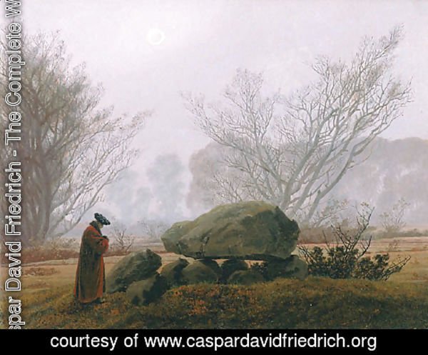 Caspar David Friedrich - A Walk at Dusk