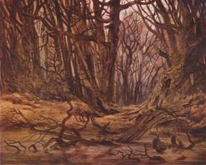 Caspar David Friedrich - Forest in the late autumn