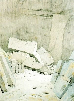 Caspar David Friedrich - Fallen Rocks
