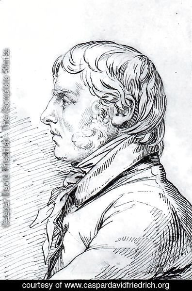 Caspar David Friedrich - Self-portrait in profile
