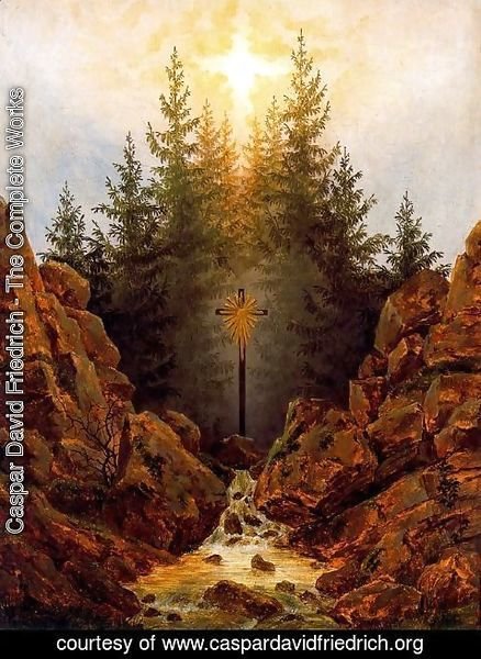 Caspar David Friedrich - The Cross in the Forest
