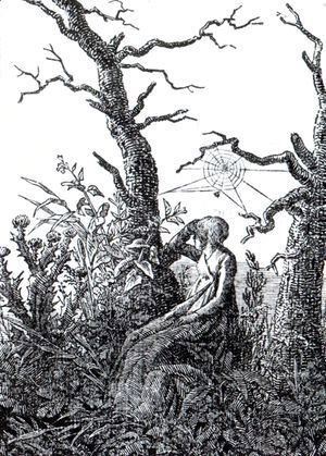 Caspar David Friedrich - The Woman with the Cobweb