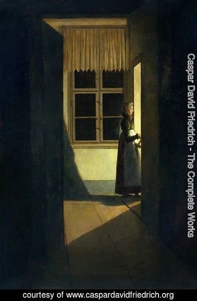 Caspar David Friedrich - Woman with Candlestick