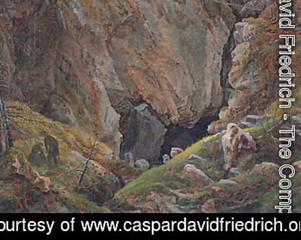 Caspar David Friedrich - Canyon in the resin