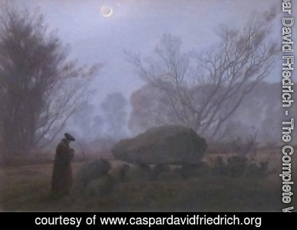 Caspar David Friedrich - A Walk at Dusk 2