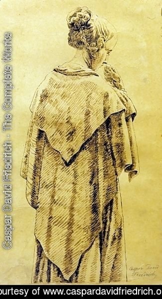 Caspar David Friedrich - Woman in the cloack