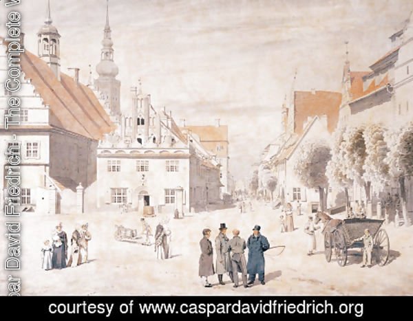 Caspar David Friedrich - Greifswald market