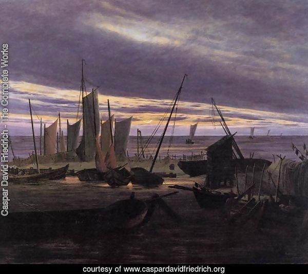 Boats in the Harbour at Evening c. 1828