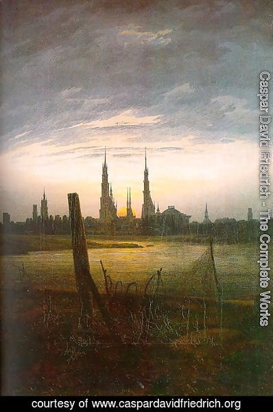 Caspar David Friedrich - City at Moonrise 1817