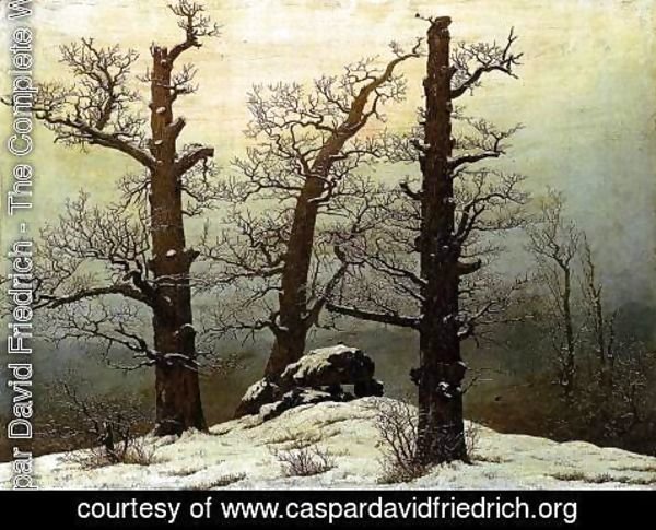 Caspar David Friedrich - Dolmen In The Snow