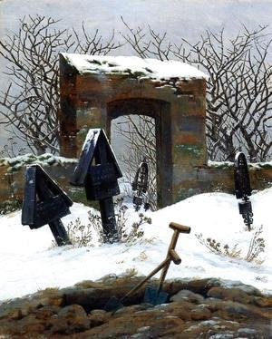 Graveyard under Snow 1826