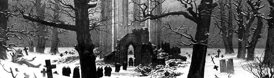 Caspar David Friedrich - Monastery Graveyard In The Snow