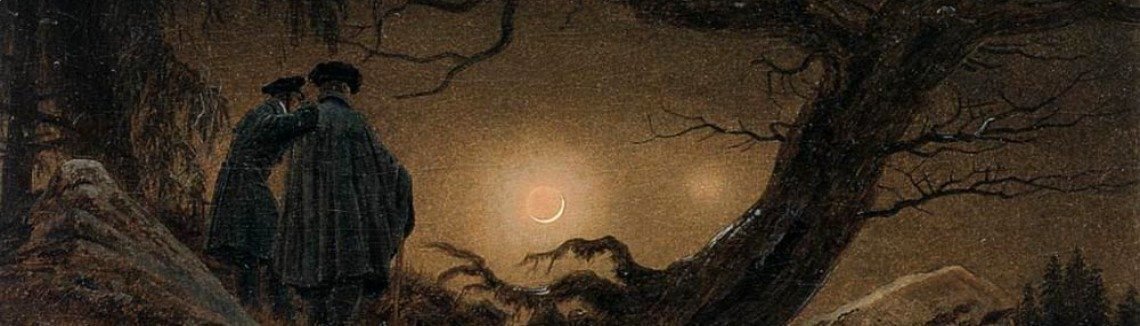 Caspar David Friedrich - Two Men Contemplating the Moon 1819-20