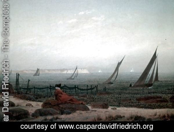 Caspar David Friedrich - Woman on the Beach of Rugen 1818